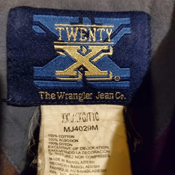 Wranglers Men's Stripped Short Sleeve Shirt - Picture 4 of 4